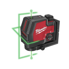 LASER VERT 2 LIGNES MILWAUKEE AVEC APLOMB L4 CLLP-301C